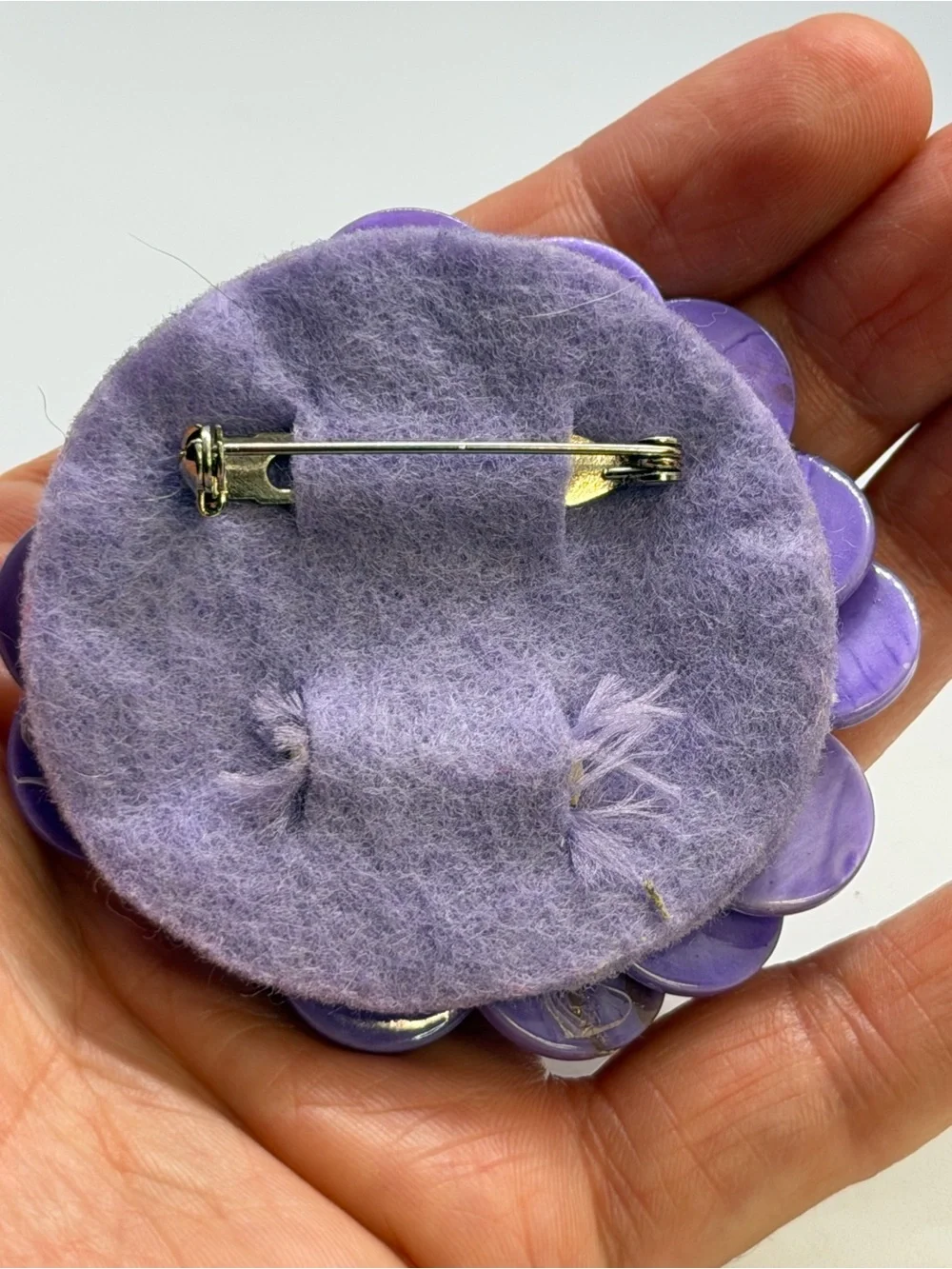 Vintage Purple Statement Brooch